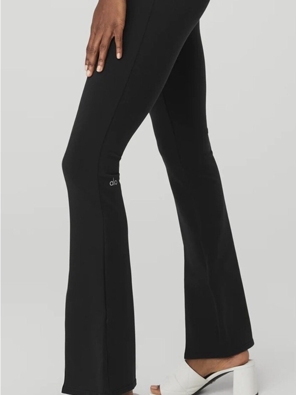 ALO Yoga Black Airbrush High-Rise Flutter Legging XS NWOT
